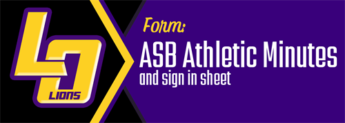 ASB Athletic Minutes Form